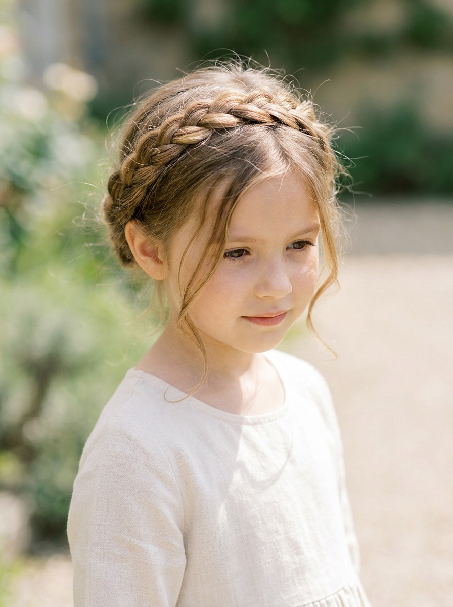 Kranzzopf für Kinder als Flechtfrisuren für Kinder Inspiration 2026